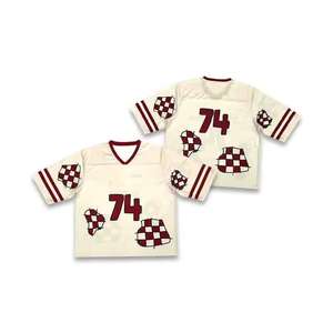 Jersey de gran tamaño con cuello en V hecho a medida de alta calidad, uniforme de baloncesto, camisetas deportivas cuadradas, camiseta de fútbol de malla recortada para hombre - Product Image 2