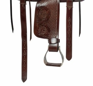 Selle de ranch de haute qualité, écologique et confortable pour le cavalier et le cheval, produits d'équitation anglaise en provenance d'Inde - Product Image 4