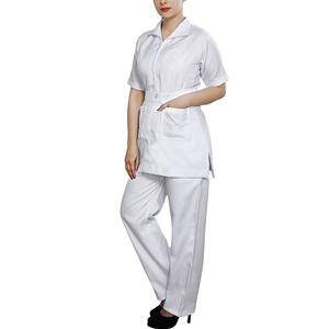 Uniforme de Hospital de Tela No Tejida, Traje Quirúrgico Elástico Blanco al por Mayor, Uniforme Médico para Mujer 2026 - Product Image 3