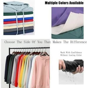 OEM ODM lavado ácido personalizado bordado Logo sudadera 100% algodón liso Unisex Puff impresión pulóver sudadera para hombres - Product Image 6