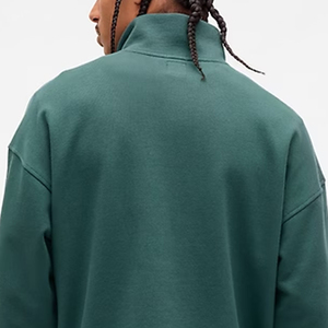 Sudadera de Hombre de Primera Calidad con Costuras de Alta Calidad para Pedidos al por Mayor, con Cuello Alto con Cremallera, Diseño de Mangas Completas y Logotipo Personalizable - Product Image 5