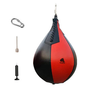 ลูกบอลซ้อมมวยหนังคุณภาพดีที่สุด ลูกบอลซ้อมมวยแบบแขวนคู่ สำหรับมืออาชีพ - Product Image 1