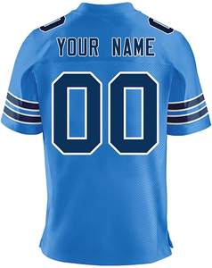 เสื้อทีมอเมริกันฟุตบอลพิมพ์ลายโลโก้ตามสั่ง ระบายอากาศได้ดี แขนสั้น สำหรับฝึกซ้อมและแข่งขัน - Product Image 2