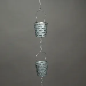 Chaîne de pluie légère au design traditionnel en acier inoxydable pour décoration de jardin - Product Image 2