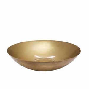 Ensemble de 3 bol rond en fer laiton couleur Antique bol à salade de taille moyenne pour la cuisine et la décoration de mariage en vrac fait à la main - Product Image 4