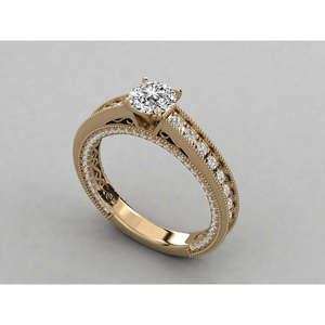 Anillo Solitario de Oro de 10K para Mujer con Diamante Cultivado en Laboratorio - Product Image 6