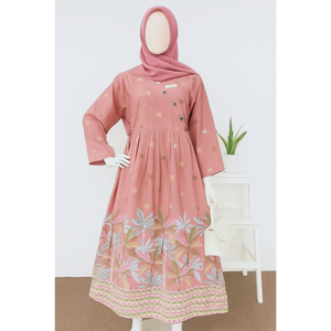 Abaya musulmane pour femmes en rayonne de qualité supérieure, robe traditionnelle indonésienne par Chrysanta - Product Image 4