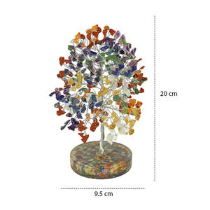 Árbol de Cristal de 7 Chakras con Base de Piedras Preciosas para Decoración del Hogar u Oficina, Vastu Feng Shui - Product Image 5