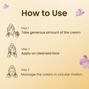 Blue Nectar Ayurvedic Anti Ageing Saffron & Sandalwood <b>Face</b> <b>Cream</b> For Skin Firming For Women, 50 Gm - Product Image 5