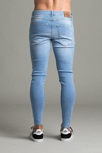 กางเกงยีนส์ผ้ายีนส์เข้ารูปผ้ายืดขนาดใหญ่พิเศษสำหรับผู้ชายชุดทำงานออกแบบได้ตามต้องการ - Product Image 5