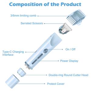 Mini Afeitadora 2 en 1 para Mujer con Doble Cabezal e Indicador de Nivel de Batería, Depiladora Corporal para Rostro, Piernas y Brazos - Product Image 4