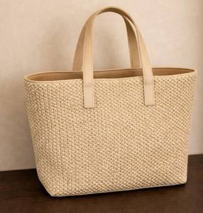 Woven <b>Straw</b> Tote Bag Minimalist Summer <b>Handbag</b>, Lightweight Beach & Everyday Shopper Purse - Product Image 2