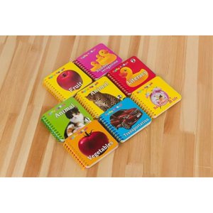 Tarjetas de aprendizaje de inglés suaves para niños pequeños, libro de educación temprana con anillas resistente a desgarros - Product Image 5
