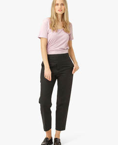 Camisetas de Verano para Mujer con Hombros Caídos, Estilo Urbano, de Alta Calidad, Talla Grande, Vintage, de Algodón con Agujero y Cremallera, Personalizadas OEM - Product Image 6