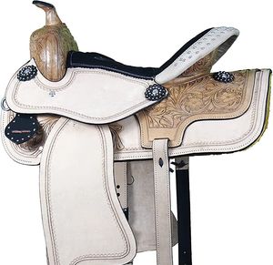 Ensemble de selle occidentale faite à la main siège en cuir de vache souple avec Offre Spéciale à sculpter pointe équestre pour l'outillage d'équitation - Product Image 1