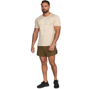 Mens Loose Training T-<b>Shirt</b> Kurt - Ivory Breathable Quick-Drying Sustainable Activewear Eco-Friendly Gym <b>Shirt</b> <b>Golds</b> Gym Apparel - Product Image 1
