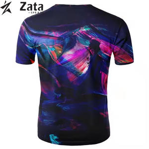Camiseta de Verano Casual para Hombre, de Manga Corta, Corte Regular, 100% Poliéster, Jersey Sólido con Estampado por Sublimación de Alta Calidad - Product Image 6