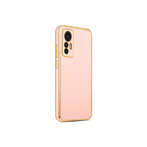 Funda de Silicona de Lujo Antihuellas para Xiaomi Mi 11 Lite, Serie Netzy SAFA Bark, Color Oro Rosa, Protectora - Product Image 1