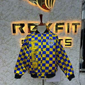 High Quality Custom Design Embroidered Wool and Silk Men's Jacket with <b>Covered</b> <b>Button</b> Closure versity jackets Lettermen jackets - Product Image 5