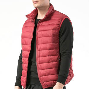 Produit étonnant Vêtements d'extérieur respirants sans manches Style unique Meilleur produit Gilet bouffant à fermeture éclair frontale et col montant pour hommes - Product Image 4