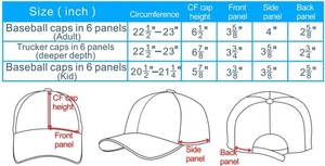 หมวกเบสบอลสำหรับผู้ชายปรับได้ผ้าแห้งเร็วมี6แผง - Product Image 6