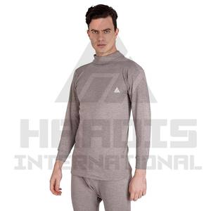 Slim Fit manga larga nuevo estilo cuello redondo Camiseta nuevo diseño de moda contraste Color Panel camiseta para hombres - Product Image 5