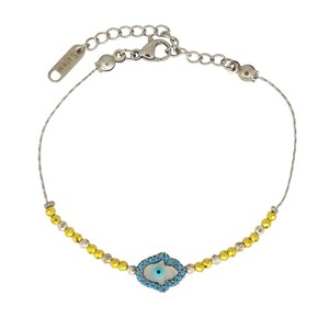 สร้อยข้อมือแฟชั่นประดับลูกปัดลายตาปีศาจ - Product Image 1