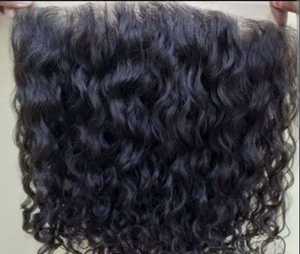 Extensiones de cabello humano Remy indio 13X4 de alta calidad de Color Natural 100% para Frontal de encaje - Product Image 4