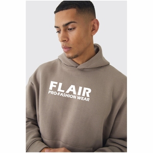 Sudadera con capucha de algodón 100% de gran tamaño para hombre, diseño de hombro caído, bordado 3D de alta calidad, sólido disponible, tallas grandes para - Product Image 6