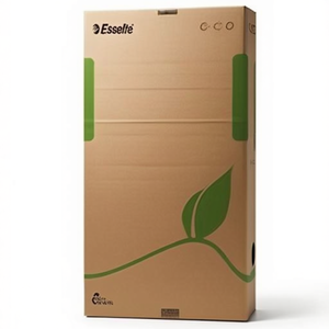 100% Recycled Eco-Friendly Archival Brown Corrugated <b>Cardboard</b> Esselte A4 Size <b>Box</b> 8x32.7x23.3cm - Product Image 3