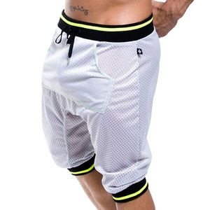 Short de sport décontracté pour hommes Super qualité OEM Logo personnalisé Board Shorts Running Gym Surf Beach Été-Taille 6XL Motif solide - Product Image 6
