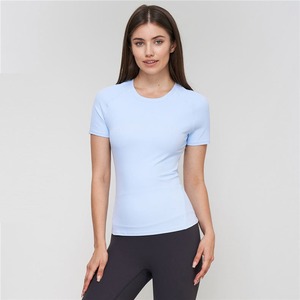 Custom Logo Wholesale Cotton <b>T</b>-<b>Shirts</b> for Women Blank Short <b>Crop</b> Top Sleeve Tee with Boxy <b>Fit</b> Women's Cotton <b>T</b>-<b>Shirts</b> - Product Image 4