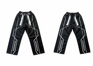 Pantalones de Karate, Ropa de Artes Marciales para Adultos, Diseño Personalizado con Logotipo Frontal, 100% Poliéster, Uniformes Duraderos de Corte Holgado - Product Image 3
