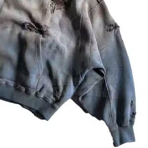 Sweat-shirts vintage pour hommes en coton 100% sur mesure - Léger, respirant, séchage rapide, capuche d'hiver, haute qualité - Product Image 5