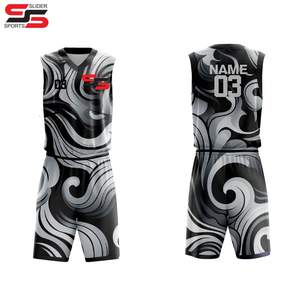 Custom Logo High Quality Sports Sublimation Basketball Uniform New Style Design Men Basketball Uniform Kit sports wear - Product Image 3