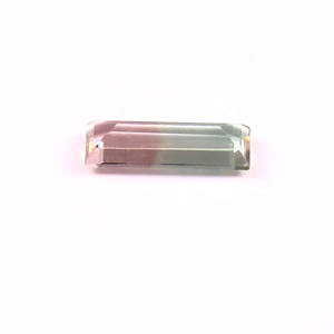 Baguette de turmalina bicolor de calidad AAA de 1,1 Ct, piedras preciosas sueltas naturales para la fabricación de joyas - Product Image 2