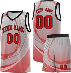 Ventes directes d'usine maillot de basket-ball vierge hommes maille pratique athlétique chemises de sport maillot de basket-ball Hip Hop - Product Image 1