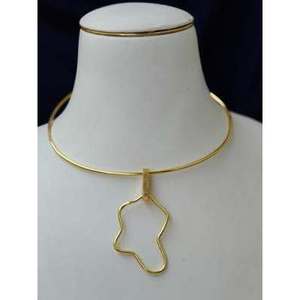 Collier tendance pour femme Soumya Creations en laiton plaqué or 18 carats à motif géométrique, 16 pouces, pour occasions de fête - Product Image 2