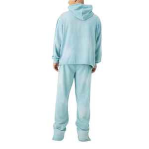 Ensembles pantalons de survêtement et sweat à capuche évasés 500 Gsm en éponge française 100% coton personnalisé baggy de luxe imprimé bouffant pour hommes - Product Image 5