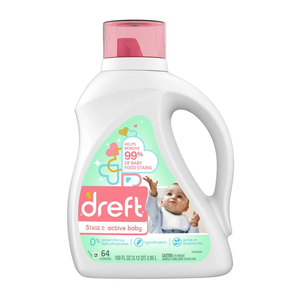 Dreft Stage 2 Active Baby Liquid Laundry Detergent 32 Loads - 50oz - Product Image 1