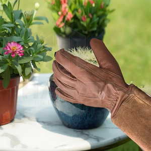 SÉCURITÉ Nouveaux gants de travail industriels en cuir de vache à la mode pour la construction, l'entrepôt, le jardinage et la protection des mains des mécaniciens - Product Image 3