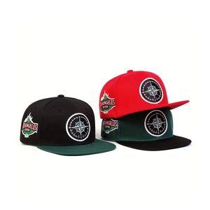 หมวก Snapback แบบแบนหมวก100% ผ้าฝ้ายปักลายใหม่หมวก Snapback ไม่มีโลโก้ออกแบบได้ตามต้องการจากเวียดนาม - Product Image 2