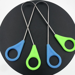 Customized U-Shaped Double-Sided Stainless Steel Tongue <b>Cleaning</b> Spoon OEM Tongue Cleaner with Case Tongue <b>Scraper</b> Set - Product Image 3