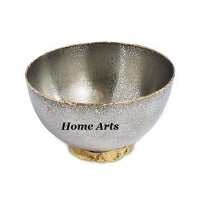 Bol décoratif en aluminium de conception classique forme ronde bol de service de nourriture de taille personnalisée par les arts à la maison - Product Image 1