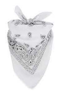 ผ้าพันคอผ้าฝ้ายสี่เหลี่ยมสีขาวพิมพ์ลายสีทึบสไตล์ผู้ชายนุ่มทนทานสำหรับใช้งานกลางแจ้ง - Product Image 3