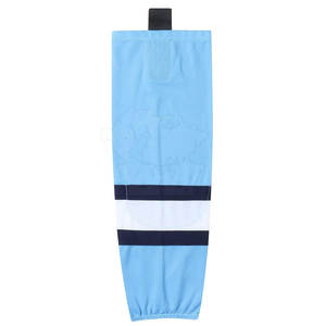 Chaussettes de hockey sur glace respirantes et anti-humidité de qualité supérieure avec logo frontal, 100 % polyester, pour adultes unisexes - Product Image 2