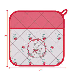 High Quality Cotton Casement Printed <b>Pot</b> <b>Holder</b> Good Quality <b>Pot</b> <b>Holders</b> with Pocket Heat Resistant from Indian Manufacturer - Product Image 3