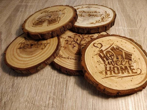 Posavasos de Madera Hechos a Mano con Corteza Natural, Decoración Rústica para Mesa de Bar, Bodas, Exportación - Product Image 5