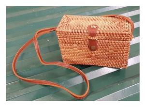 กระเป๋าหวายสี่เหลี่ยมคุณภาพดีหวายทรงกลมแฟชั่นสตรีตกแต่งบ้านและสวนผลิตในเวียดนาม - Product Image 3