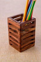 Porte-stylo en bois de qualité supérieure élégant Organisateur de bureau Design personnalisé pour le bureau Table d'étude Espace de travail Tradebyd